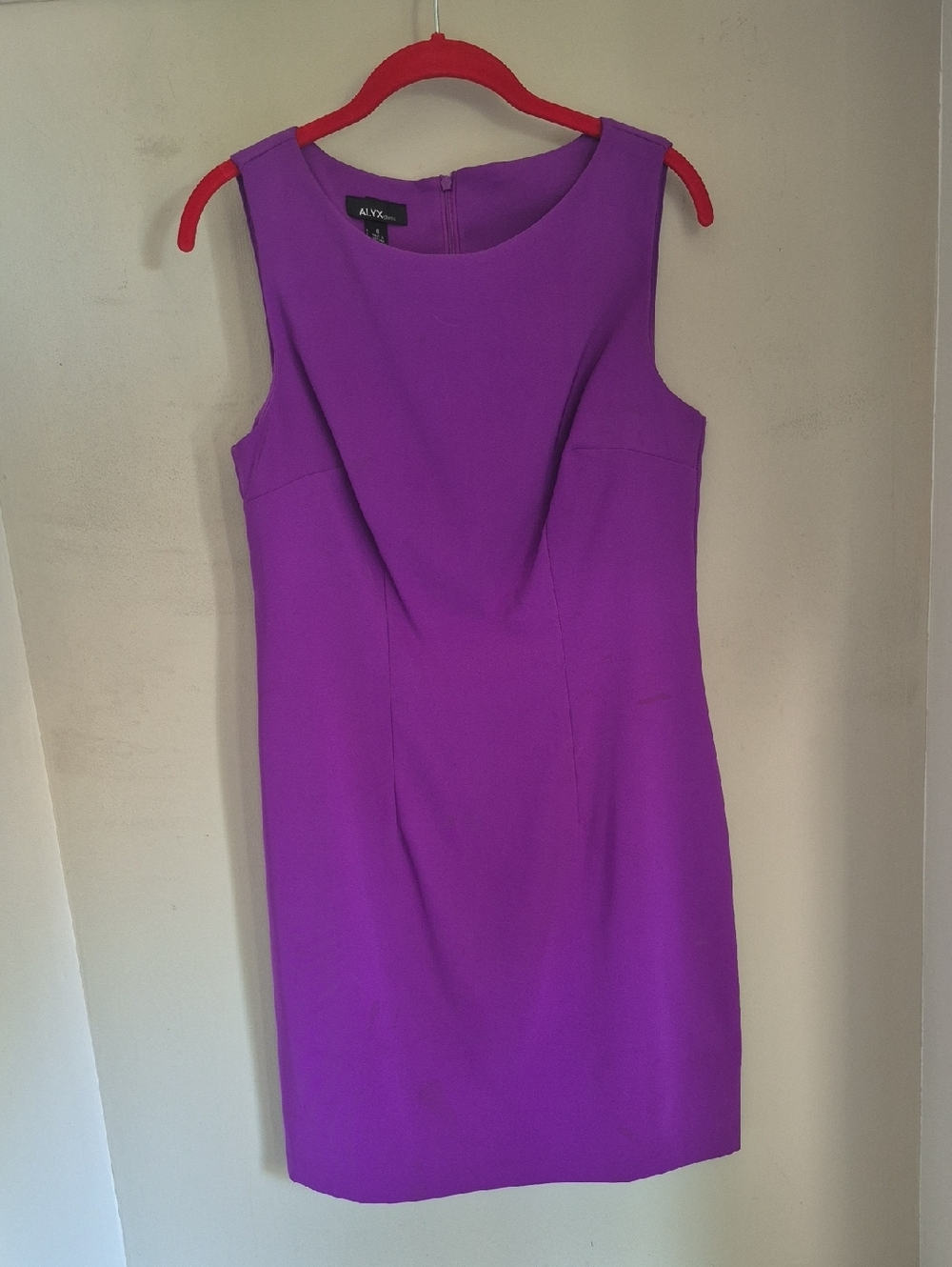 Alyx Vibrant Purple Sleeveless Mini Sheath Dress